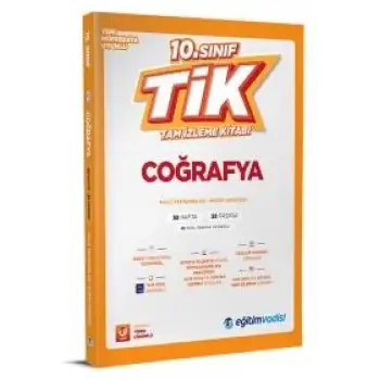 Eğitimvadisi 10.Sınıf Coğrafya Tam İzleme Kitabı 2025-26