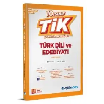 Eğitimvadisi 10.Sınıf Türk Dili Ve Edebiyatı Tam İzleme Kitabı 2025-26