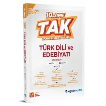 Eğitimvadisi 10.Sınıf Türk Dili Ve Edebiyatı Tam Anlatım Kitabı 2025-26