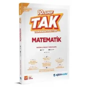 Eğitimvadisi 10.Sınıf Matematik Tam Anlatım Kitabı 2025-26