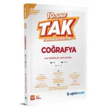 Eğitimvadisi 10.Sınıf Coğrafya Tam Anlatım Kitabı 2025-26