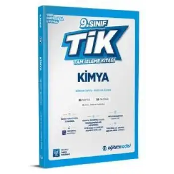 Eğitimvadisi 9.Sınıf Kimya Tam İzleme Kitabı Tik 2025-26
