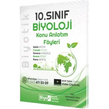 Biyotik 10.Sınıf Biyoloji Konu Anlatım 2025-26