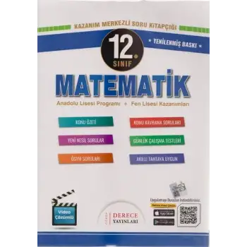 Derece 12.Sınıf Matematik Modüler Set  2022