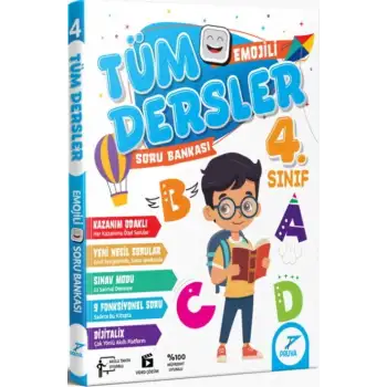 Pruva 4.Sınıf Tüm Dersler Emojili Soru Bankası 2025