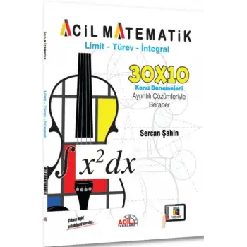 Acil Matematik Limit Türev İntegral Konu Deneme