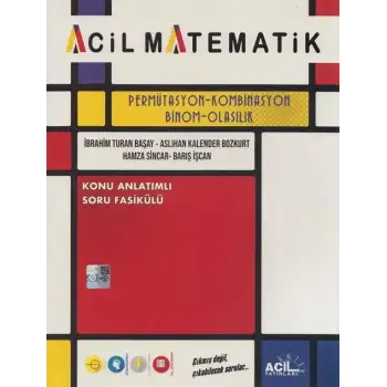 Acil Tyt-Ayt Matematik Permutasyon Binom Olasılık Konu Anlatımlı Soru Bankası 2025-26