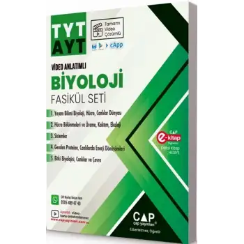 Çap Tyt-Ayt Biyoloji Seti 2025-26
