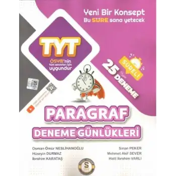 Süre Tyt Paragraf  25 li Deneme 2024