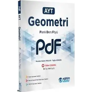 Eğitimvadisi Ayt Geometri Planlı Ders Föyü Pdf 2025-26