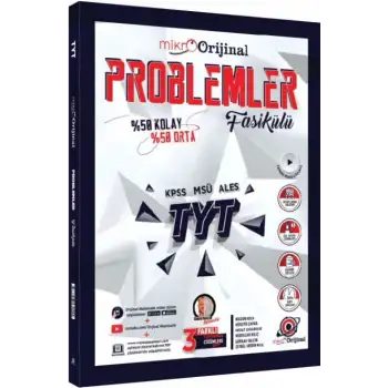 Orijinal Mikro Tyt Problemler Soru Bankası 2025-26