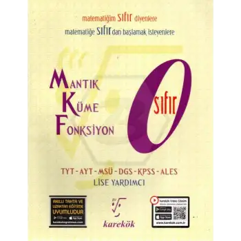 Karekök Mantık Küme Fonksiyon Sıfır
