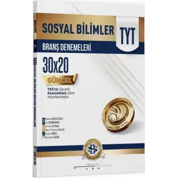 Bilgisarmal Tyt Sosyal 30x20 Branş Denemeleri 2025-26