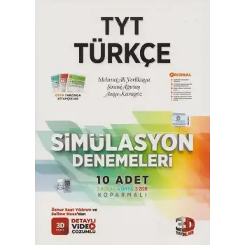 3D Tyt Türkçe Simülasyon Deneme 10 Lu 2025-26