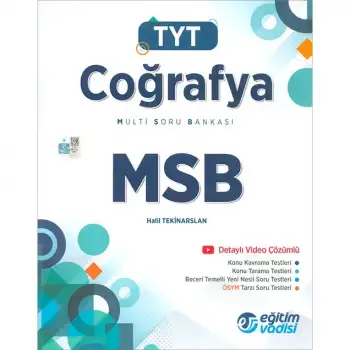 Eğitimvadisi Tyt Coğrafya Multi Soru Bankası Msb 2025-26
