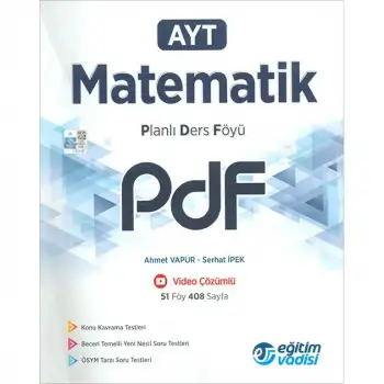 Eğitimvadisi Ayt Matematik Planlı Ders Föyü Pdf 2025-26