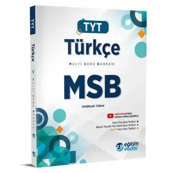 Eğitimvadisi Tyt Türkçe Multi Soru Bankası Msb 2025-26
