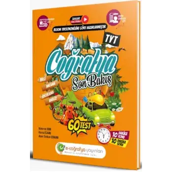 E-Coğrafya Tyt Coğrafya Son Bakış 2022