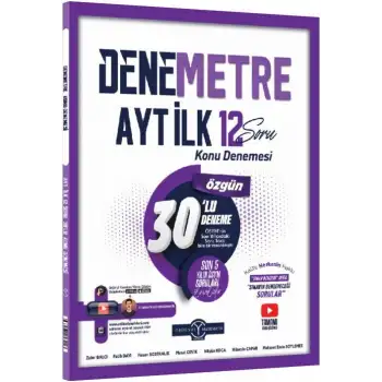 Orijinal Ayt Denemetre İlk 12 Konu Denemesi 2025-26
