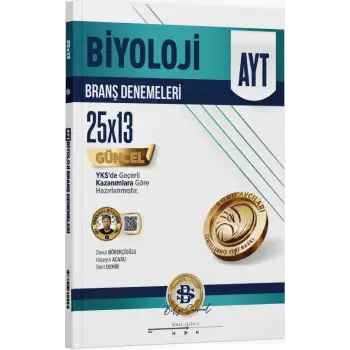 Bilgisarmal YKS AYT Biyoloji 25Li Deneme 2025