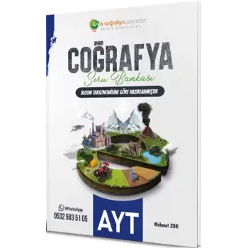E-Coğrafya Ayt Coğrafya Soru Bankası 2024-25
