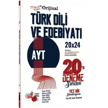 Mikro Orijinal Ayt Türk Dili ve Edebiyatı 20 Li Deneme 2025-26