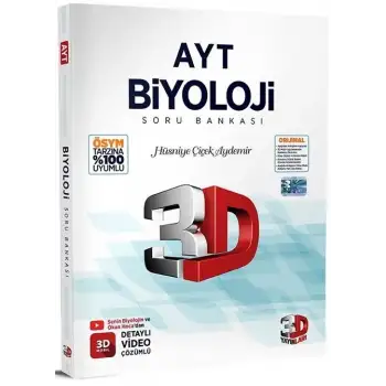 3D Ayt Biyoloji Soru Bankası 2025-26