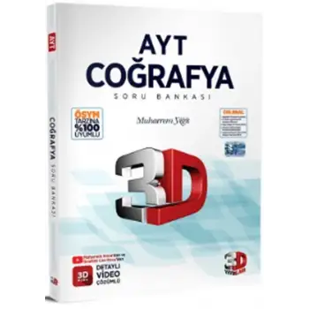 3D Ayt Coğrafya Soru Bankası 2025-26