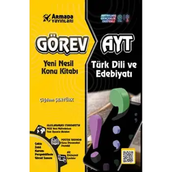 Armada AYT Görev Türk Dili veEdebiyatı Yeni Nesil Konu Kitabı