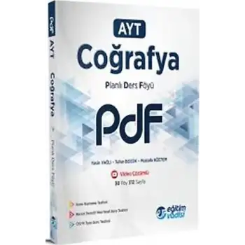 Eğitimvadisi Ayt Coğrafya Planlı Ders Föyü Pdf 2025-26