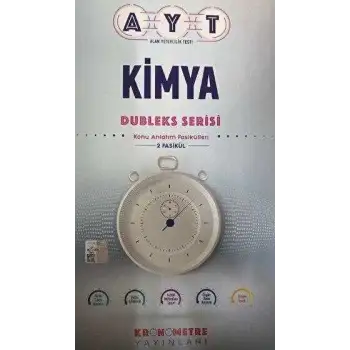 Kronometre Ayt Kimya Konu Anlatım Föyleri ( Kaf )