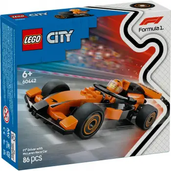 Lego City 60442 Mclaren Yarış Arabalı F1 Sürücüsü