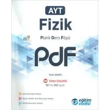 Eğitimvadisi Ayt Fizik Planlı Ders Föyü Pdf 2025-26