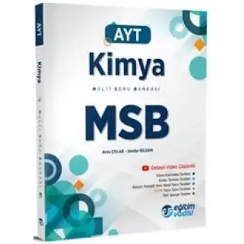 Eğitimvadisi Ayt Kimya Multi Soru Bankası Msb 2025-26