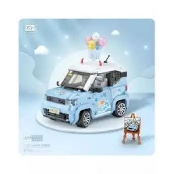 Loz Block Oyuncak Mavi Balon Arabası 875 Parça