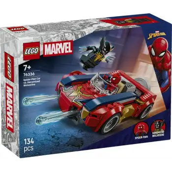 Lego Marvel 76336 Örümcek Adam Arabası, Venomlaşmış Wolverine’e Karşı