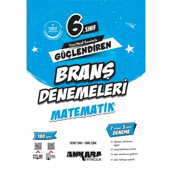 Ankara 6.Sınıf Güçlendiren Matematik Branş Denemeleri 2025-26