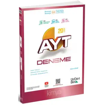 Üçdörtbeş Ayt Kimya 20 Li Deneme 2025-26