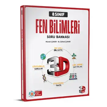 3D 8.Sınıf Fen Bilimleri Soru Bankası 2025-26