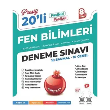 Nartest 8.Sınıf Prestij Fen Bilimleri 20 Deneme 2025-26