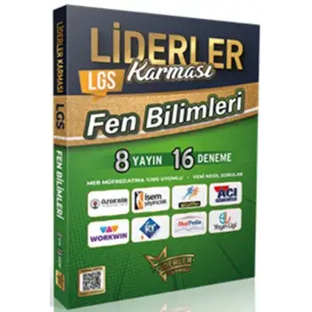 Liderlerkarması 8.Sınıf Fen Bilimleri Denemeleri Seti - 8 Yayın 16 Deneme