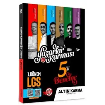 Altınkarma 8.Sınıf 1.Dönem Yazarlar Karması 5Li Deneme 2025