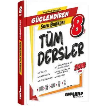Ankara 8.Sınıf Güçlendiren Tüm Dersler Soru Bankası 2024-25
