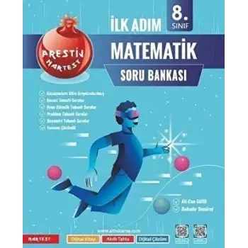 Nartest 8.Sınıf İlk Adım Matematik Prestij Soru Bankası 2024-25