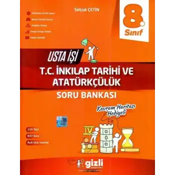 Gizli 8.Sınıf İnkılap Tarihi Usta İşi Soru Bankası