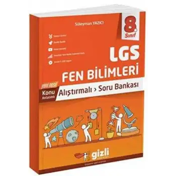 Gizli 8.Sınıf Fen Bilimleri Alıştırmalı Soru Bankası 2025-26