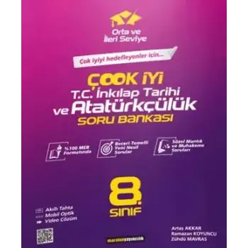 Maraton 8.Sınıf Çook İyi İnkılap Tarihi Soru Bankası 2024