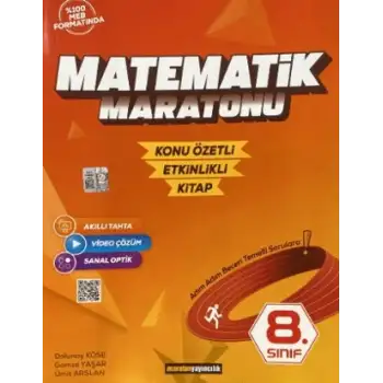Maraton 8.Sınıf Matematik Maratonu Konu Özetli 2024