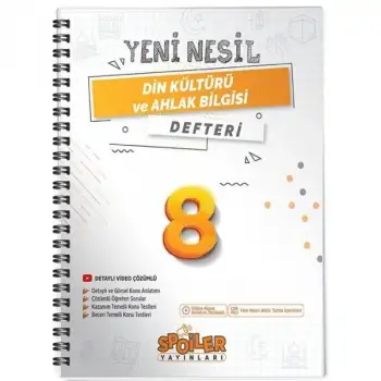 Spoiler 8.Sınıf Din Kültürü Defter 2024-25