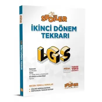 Spoiler 8.Sınıf Lgs 2. Dönem Tekrarı
